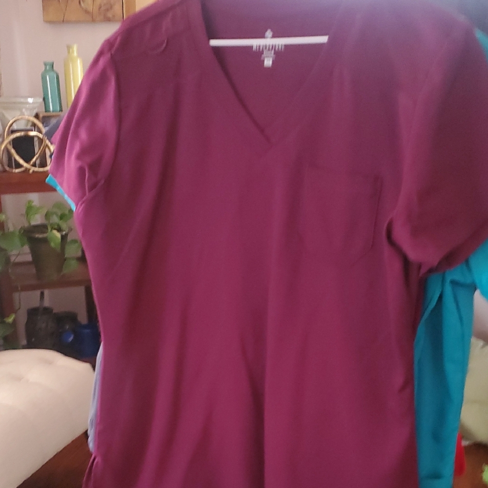 Cherokee V-Neck Scrub Top - Purple
